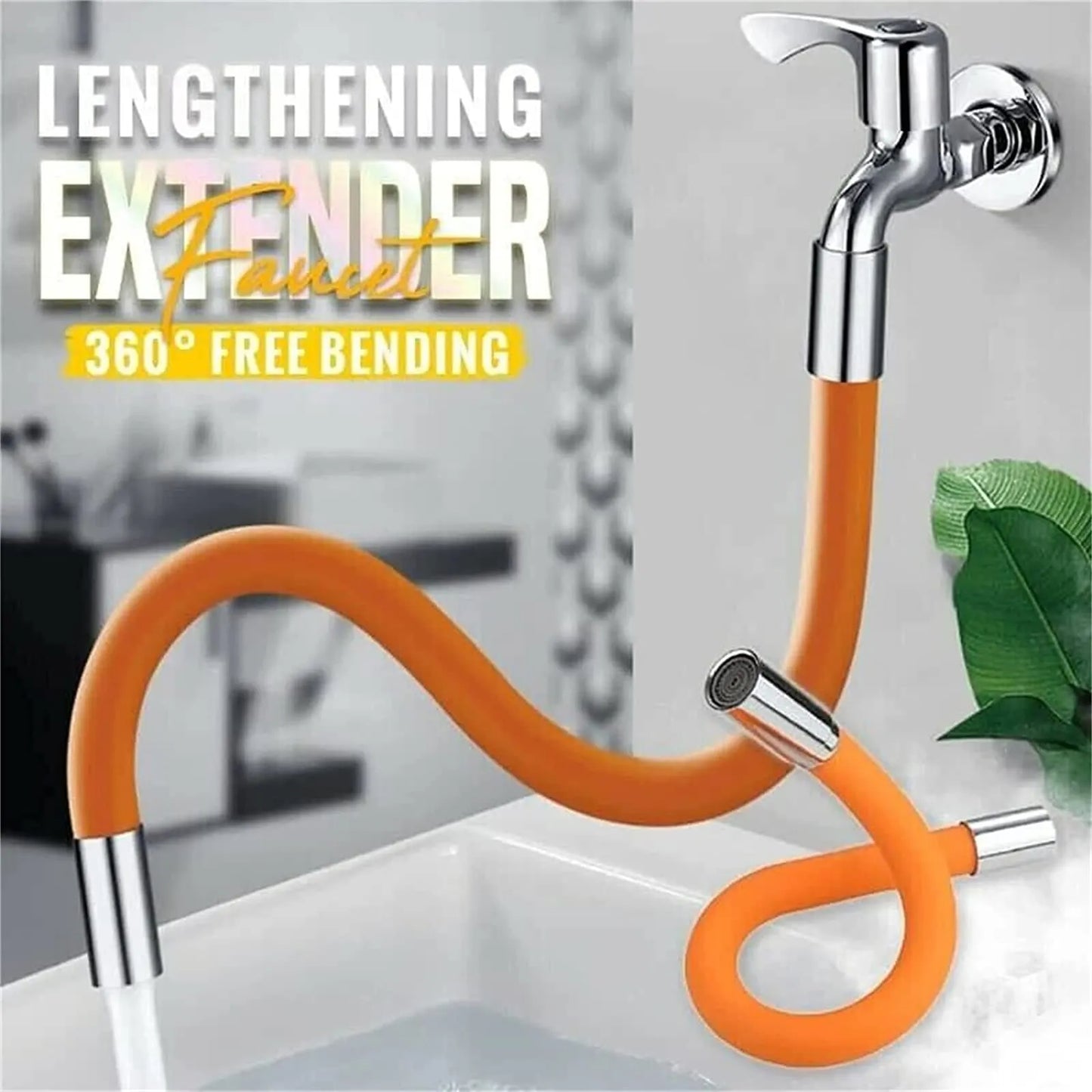 Universal Swivel Extension Tube-360° Free Bending Faucet Extension Extender