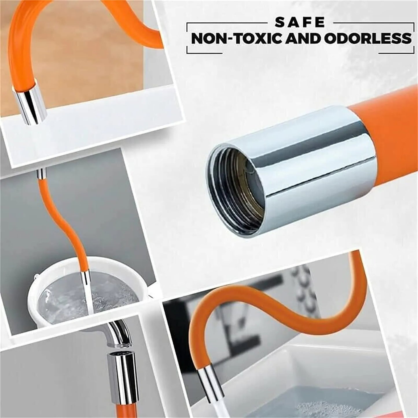 Universal Swivel Extension Tube-360° Free Bending Faucet Extension Extender