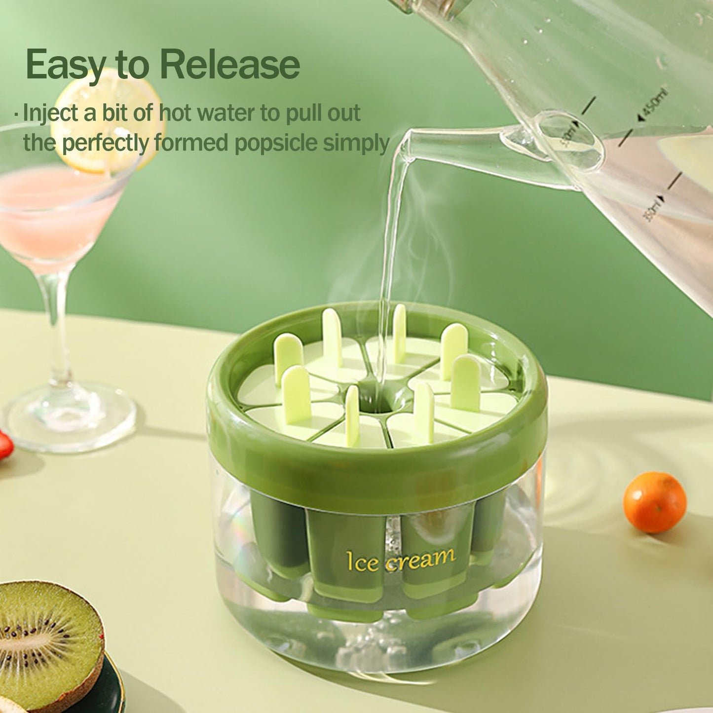 DIY 8 Pieces Ice Pop Molds