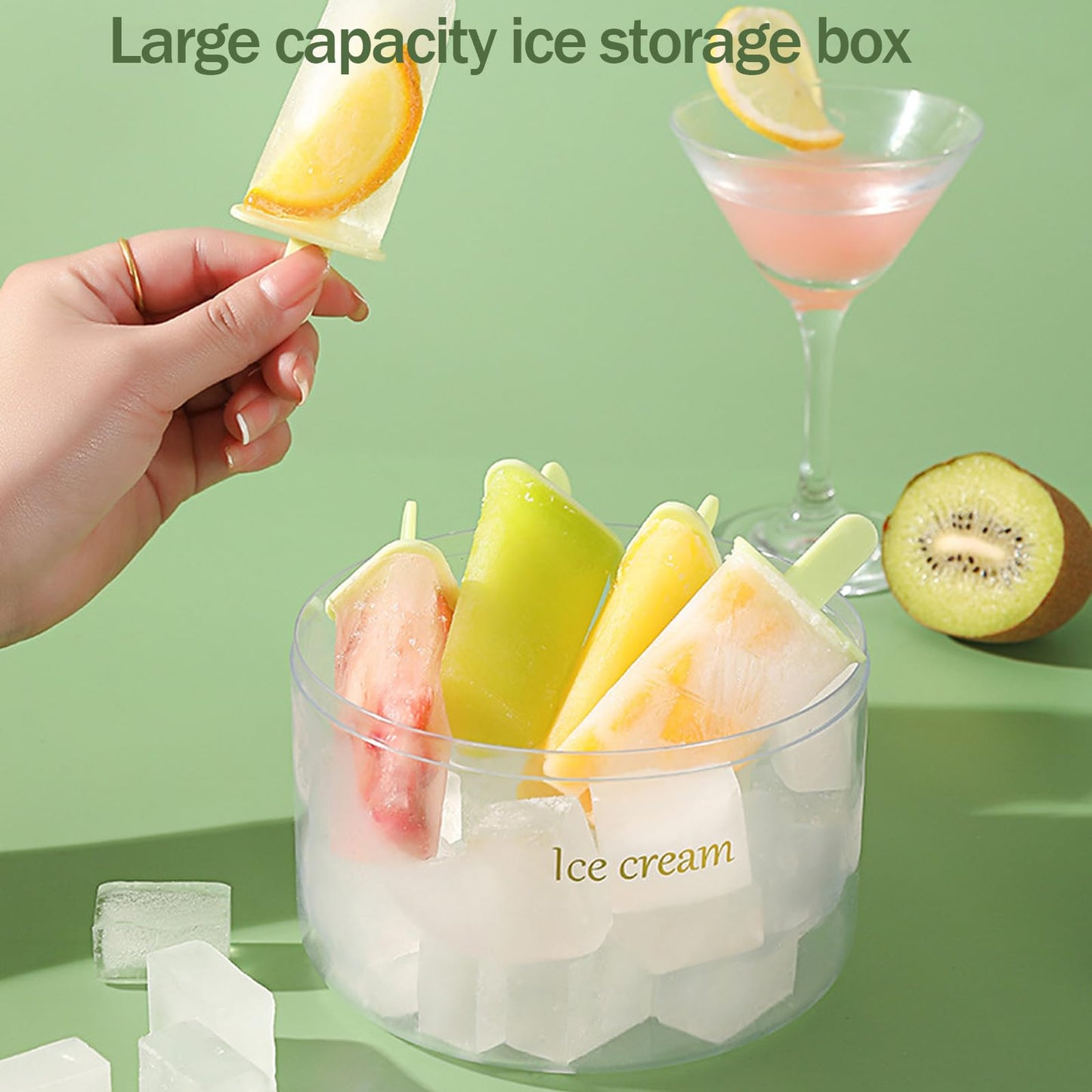 DIY 8 Pieces Ice Pop Molds