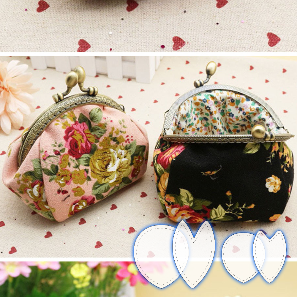 Cute Buckle Coin Purse Template Set