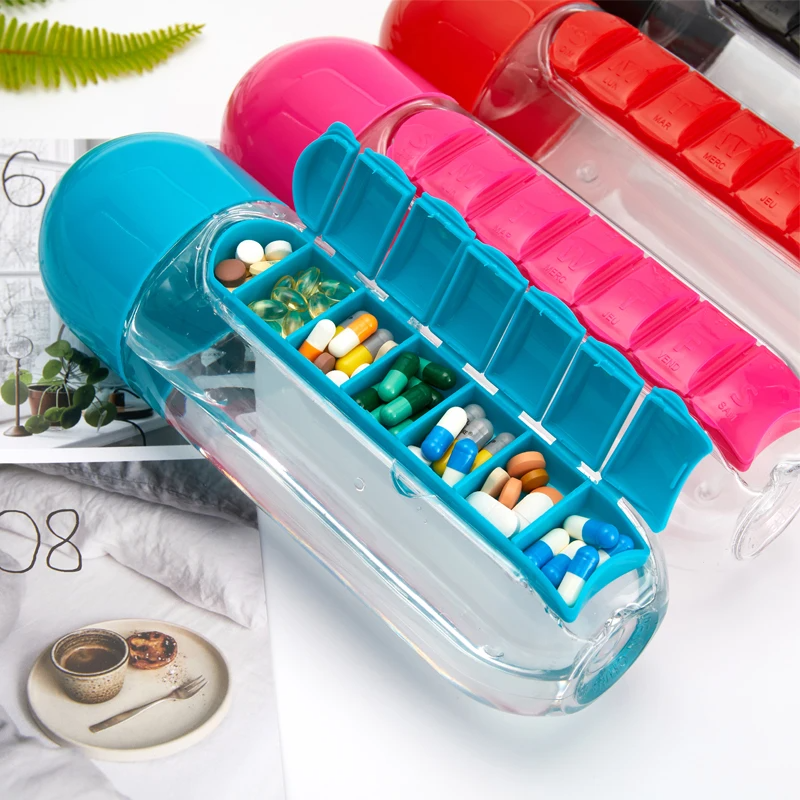2 in 1 Pill Box Cup