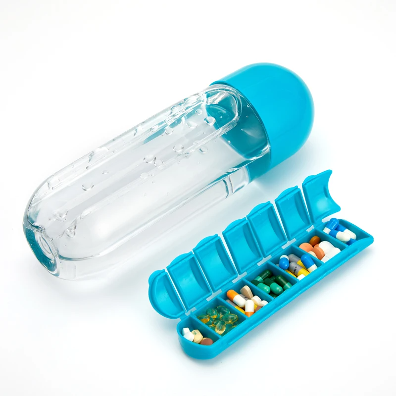 2 in 1 Pill Box Cup