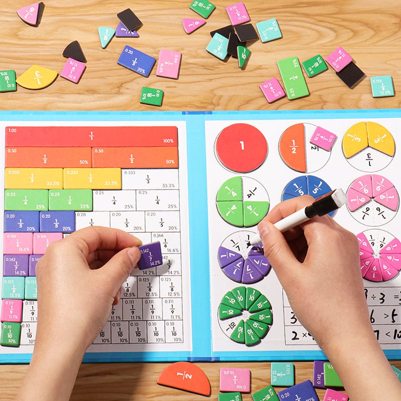 Magnetic Book Fraction Puzzle