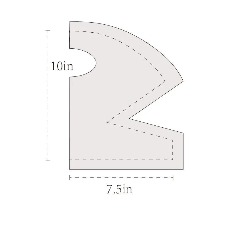 1/4 Cookie Bowl Pattern Template