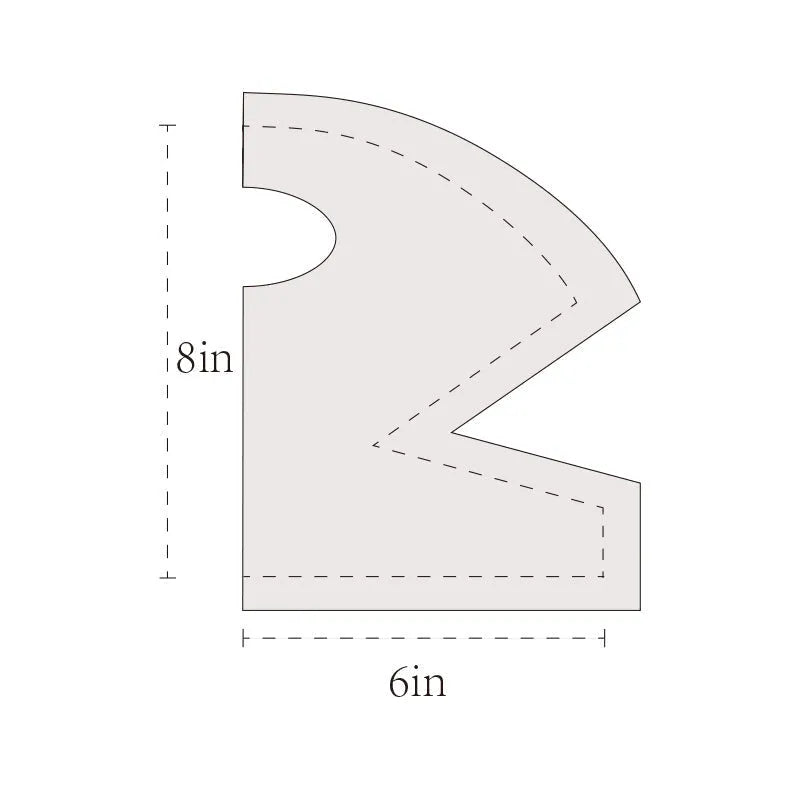 1/4 Cookie Bowl Pattern Template