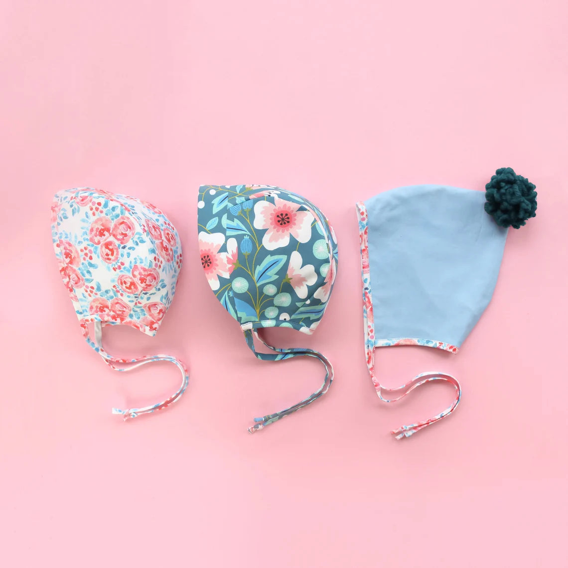 Cute Baby Bonnet Template Set