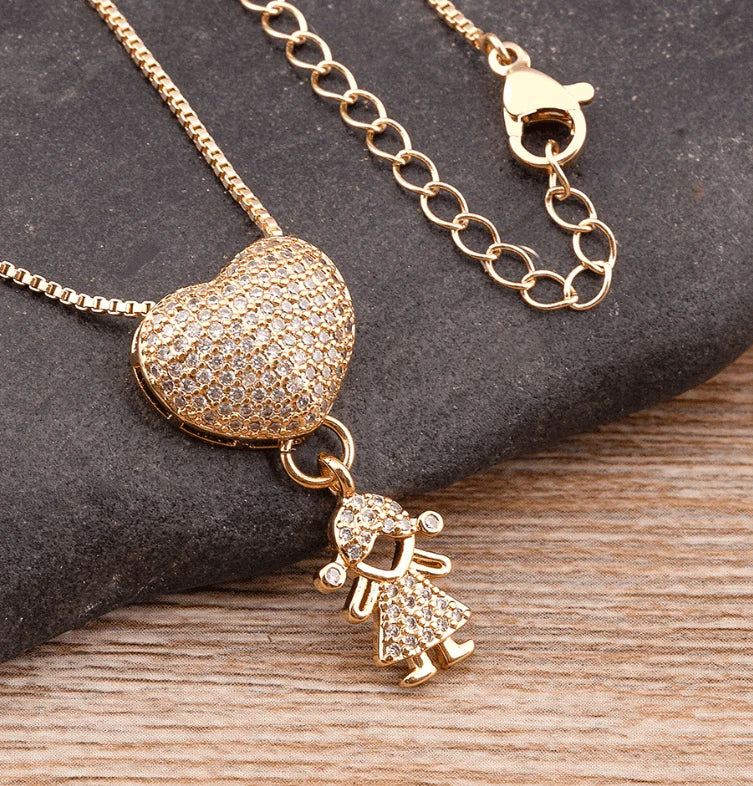 18k Gold Plated - Mother's Love Necklace