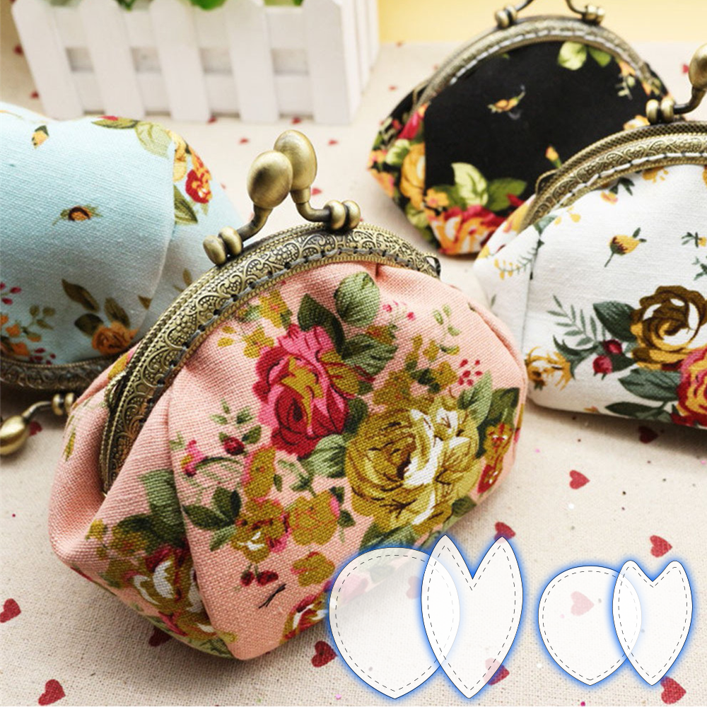 Cute Buckle Coin Purse Template Set