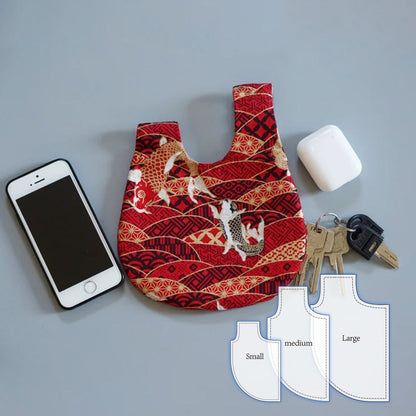 Cute Knot Bag Template Set(3PCS)