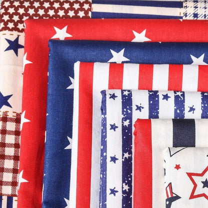 Flag Patchwork Fabrics - 7Pcs