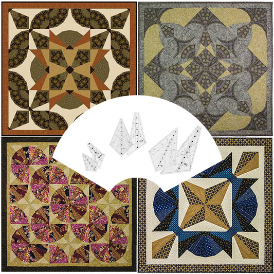 Scrappy Windmills Quilt Template-6Pcs