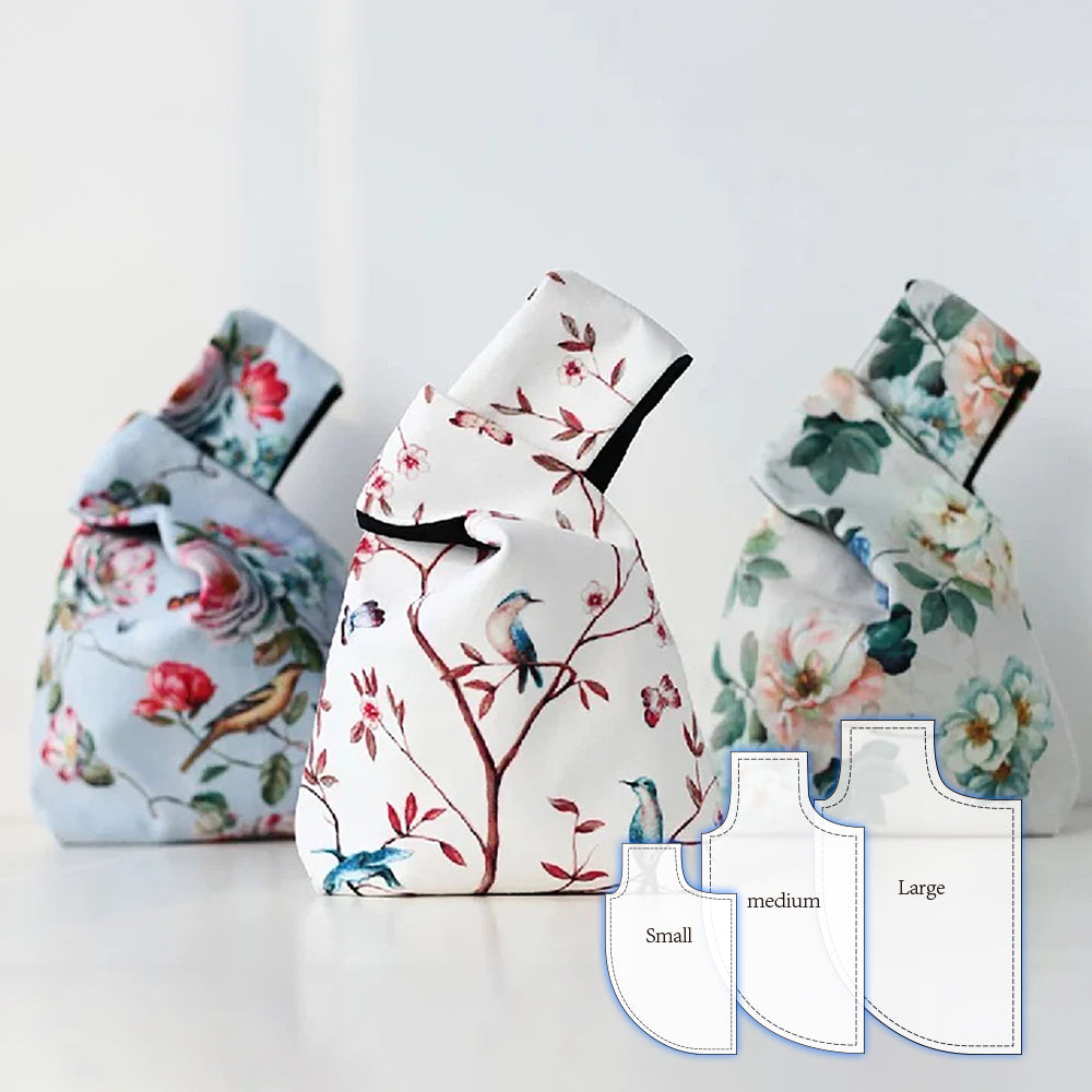 Cute Knot Bag Template Set(3PCS)