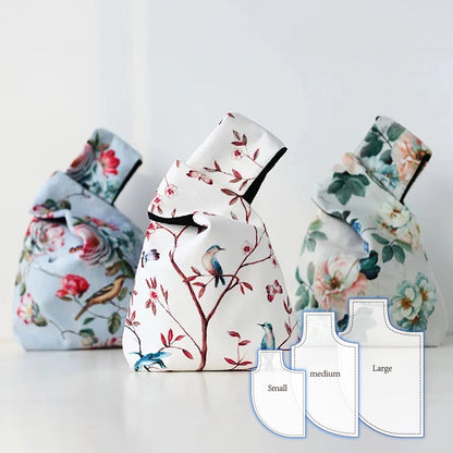 Cute Knot Bag Template Set(3PCS)