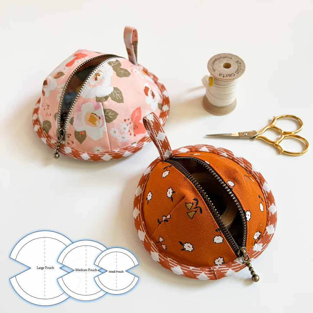 Cute Beetles Pouch Template Set(3PCS)