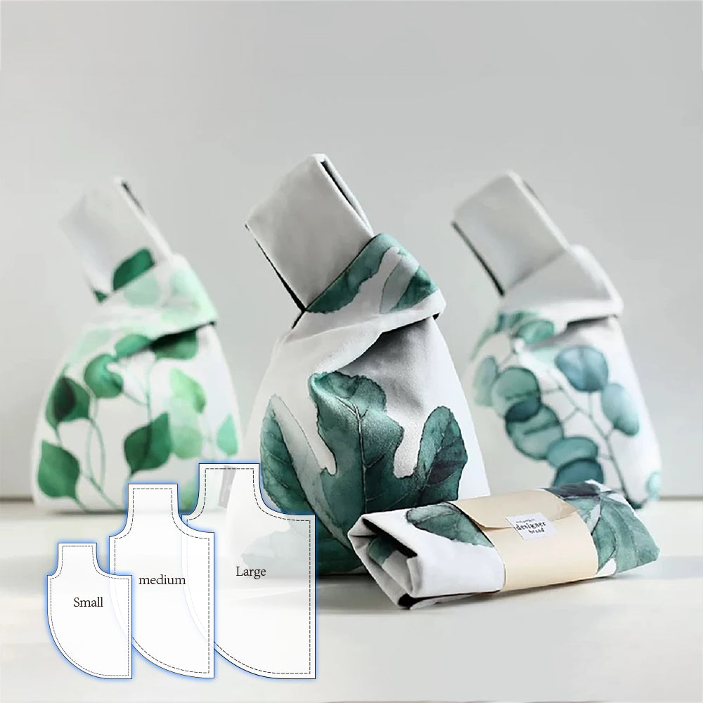 Cute Knot Bag Template Set(3PCS)