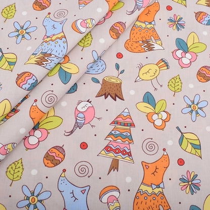 Cute Animal Patchwork Fabrics - 8Pcs