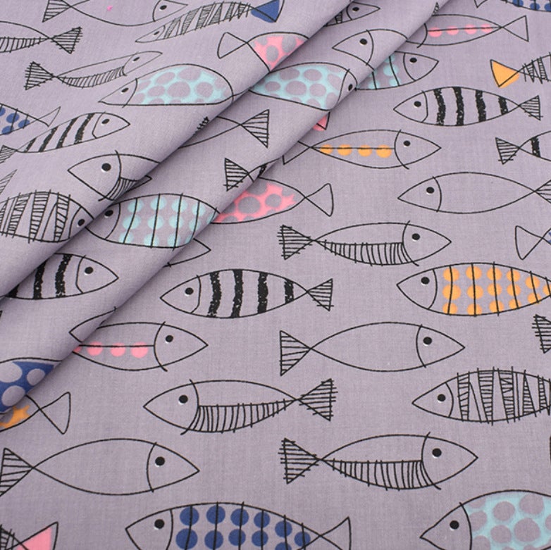 Cute Animal Patchwork Fabrics - 8Pcs