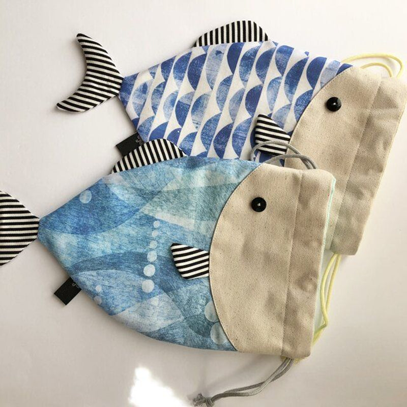 Fish Drawstring Bag Template Set (5PCS)