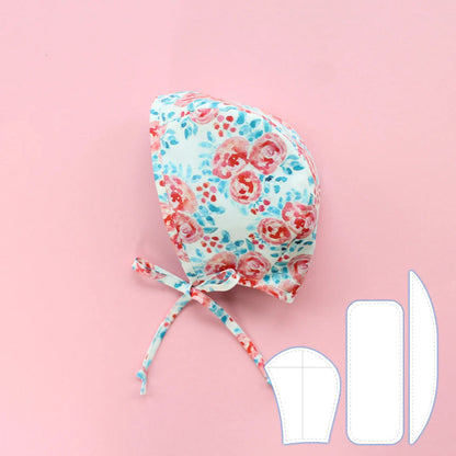 Cute Baby Bonnet Template Set