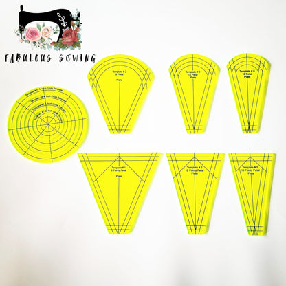 Dresden Plate Quilting Template Set