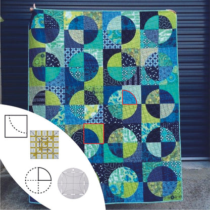 Gemstone Patchwork Ruler - 4 Pcs
