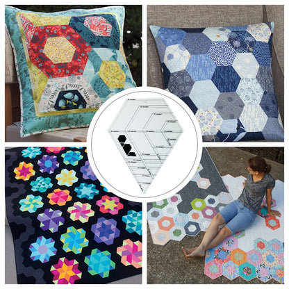 Gemstone Patchwork Ruler - 4 Pcs