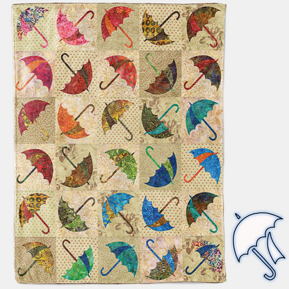 Beautiful Umbrellas Quilt Template Set