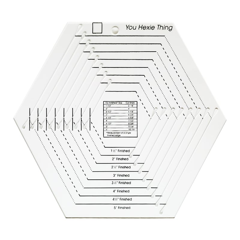 Hexagon Patchwork Quilting Ruler