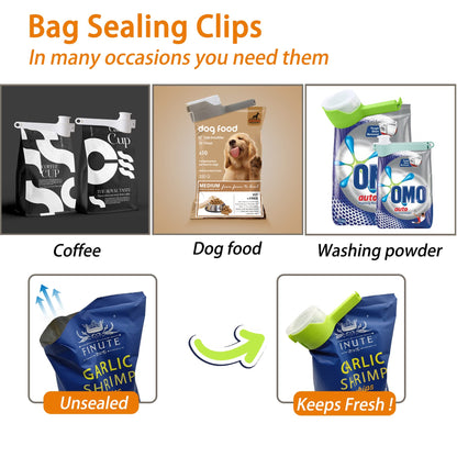 Food Storage Sealing Clips with Pour Spouts