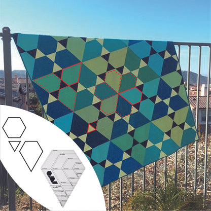 Gemstone Patchwork Ruler - 4 Pcs