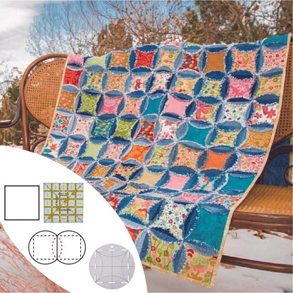 Gemstone Patchwork Ruler - 4 Pcs