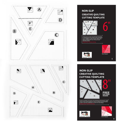 Sewing Quilt Cutting Template Set