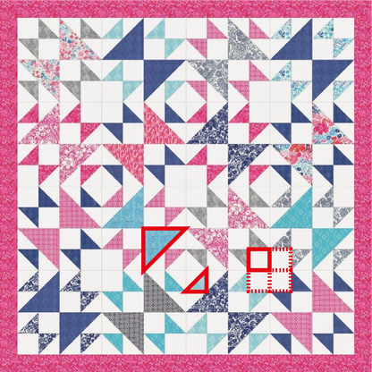 Gemstone Patchwork Ruler - 4 Pcs