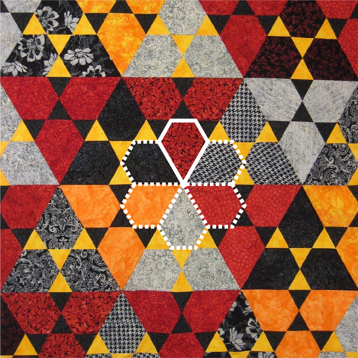 Gemstone Patchwork Ruler - 4 Pcs