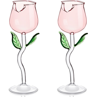 Rose-Shaped Glasses Cup