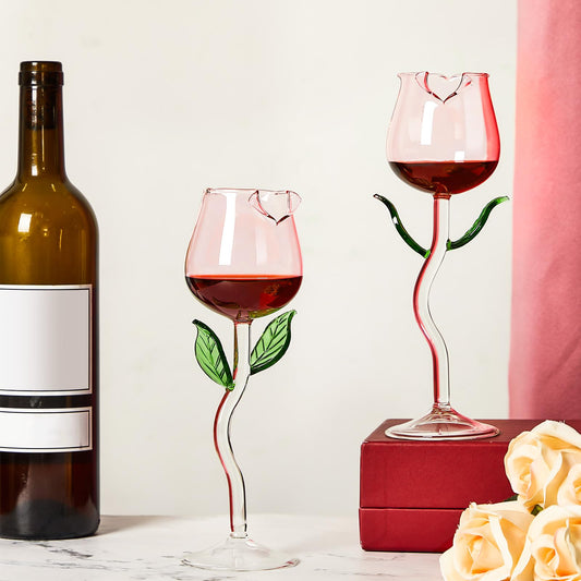 Rose-Shaped Glasses Cup