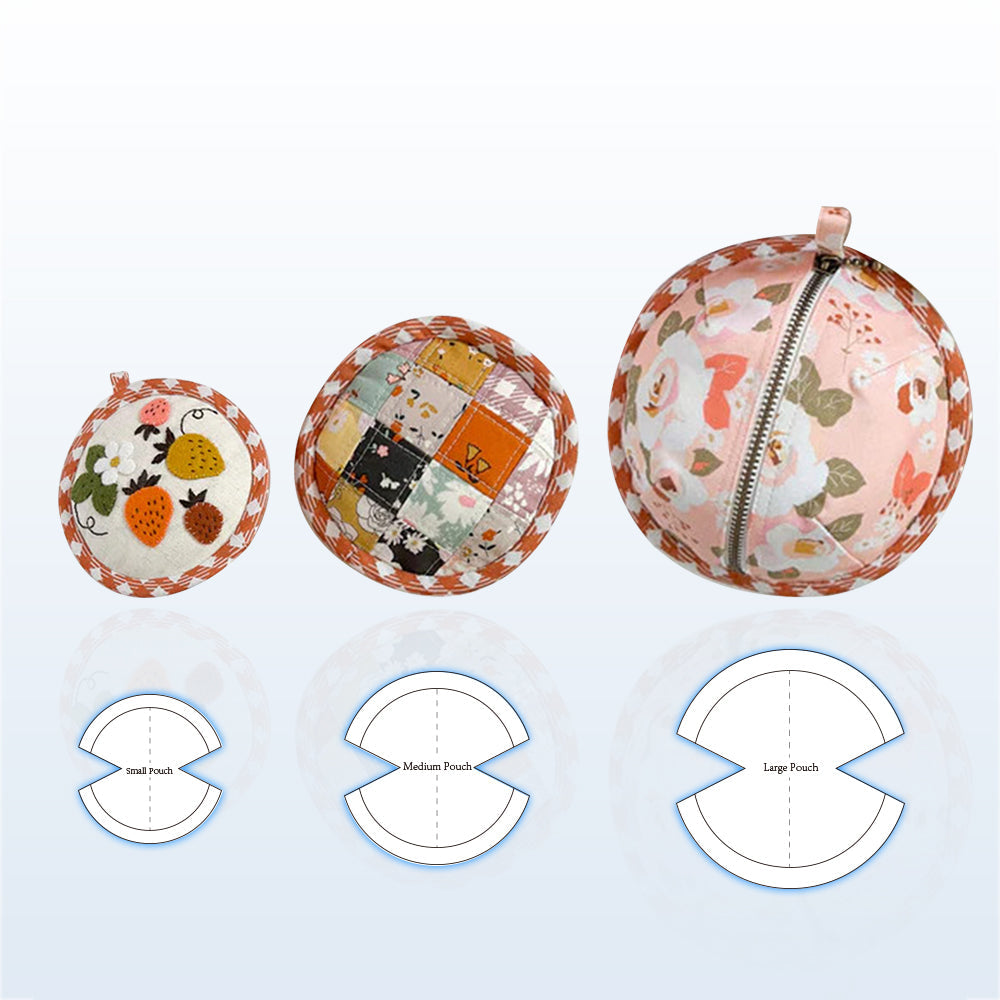 Cute Beetles Pouch Template Set(3PCS)
