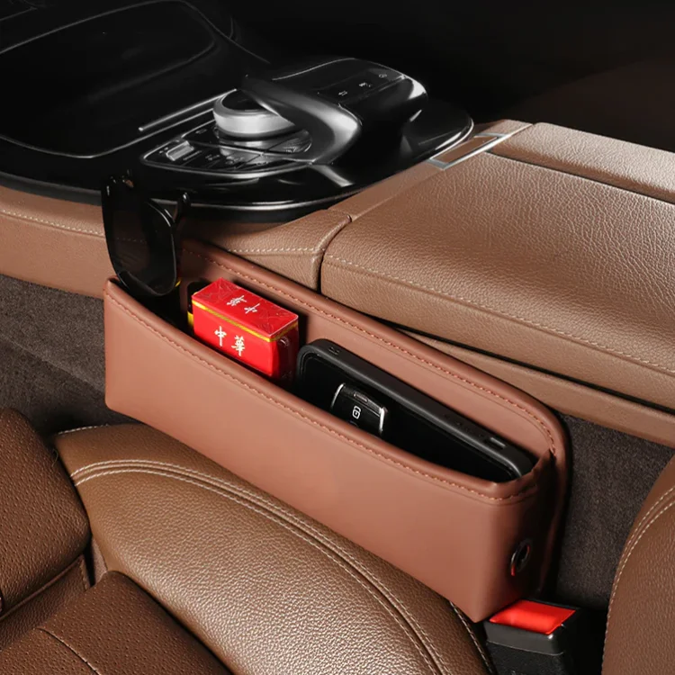 Exclusive Universal Leather Car Seat Storage Slot