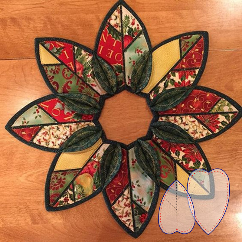 Fold Stitch Leaf Pattern Template Set