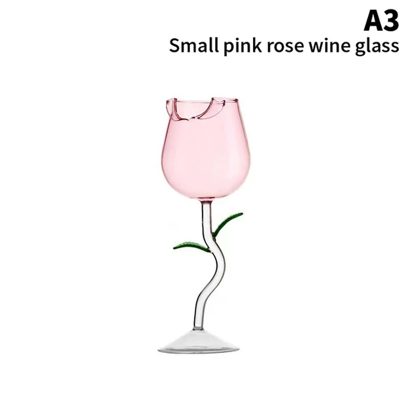 Rose-Shaped Glasses Cup
