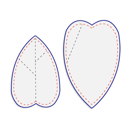 Fold Stitch Leaf Pattern Template Set