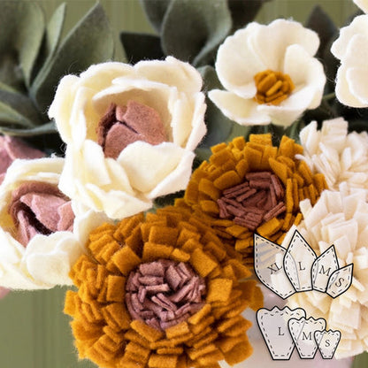 Flower Bouquet Pattern Templates Set