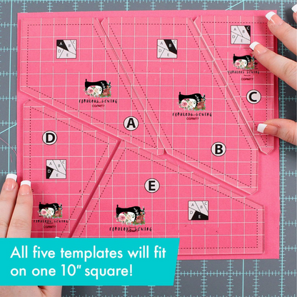 Sewing Quilt Cutting Template Set