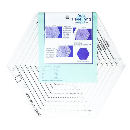 Hexagon Patchwork Quilting Ruler