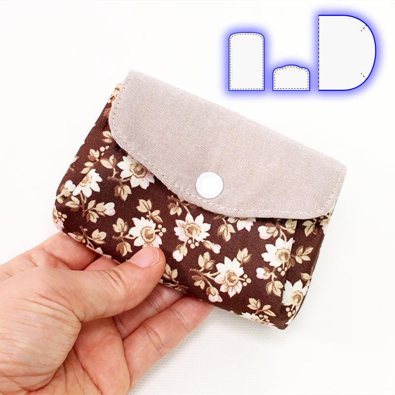 Cute Accordion Wallet Templates Set