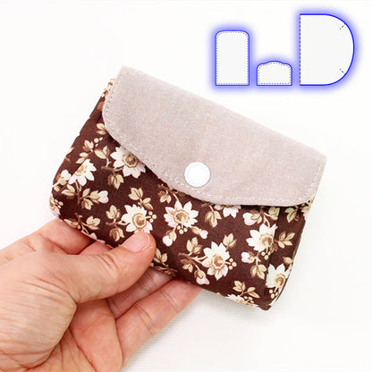 Cute Accordion Wallet Templates Set