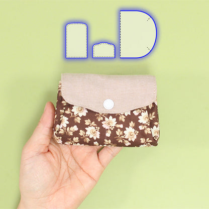 Cute Accordion Wallet Templates Set