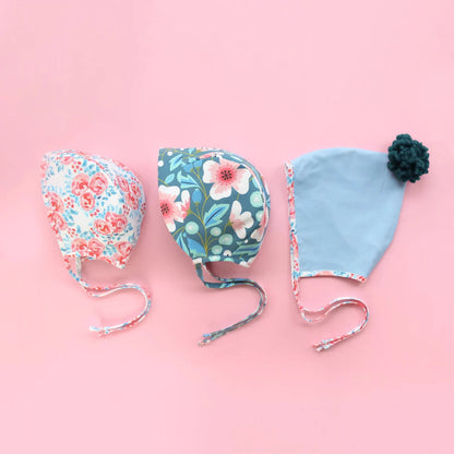 Cute Baby Bonnet Template Set